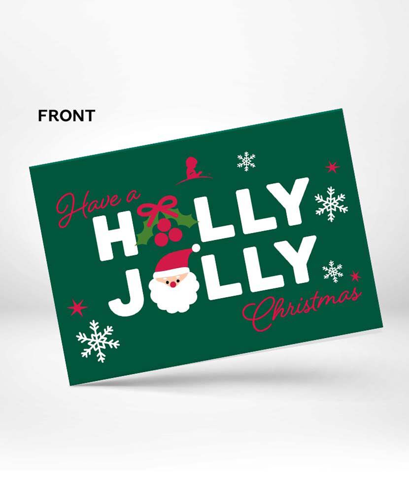Have a Holly Jolly Christmas Holiday Card - 10 pk